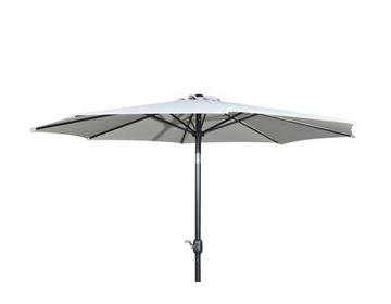 Alu parasol med tilt - Ø 3 meter - Off-white